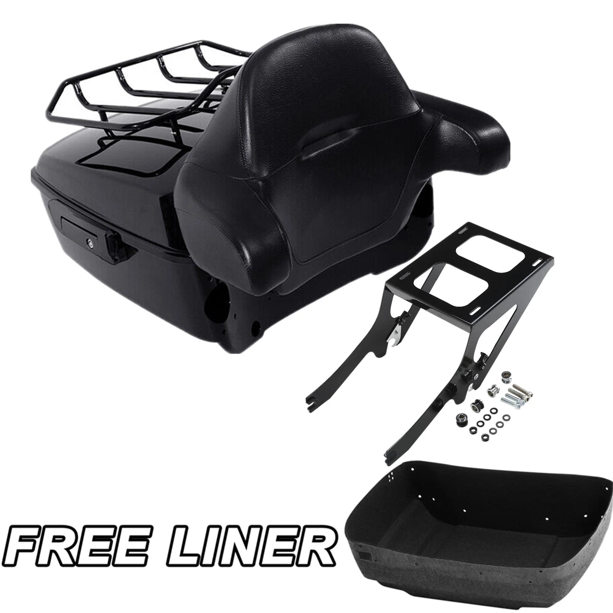 Trunk Mount Rack Pad for Harley Heritage Classic (2018–2023) Black