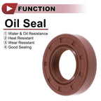 2X Oil Seal Rotary Shaft Seal FKM Rubber 22x42x10mm for Various Models