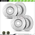 Drilled Slotted Brake Rotors for Volkswagen Beetle (2013–2018)