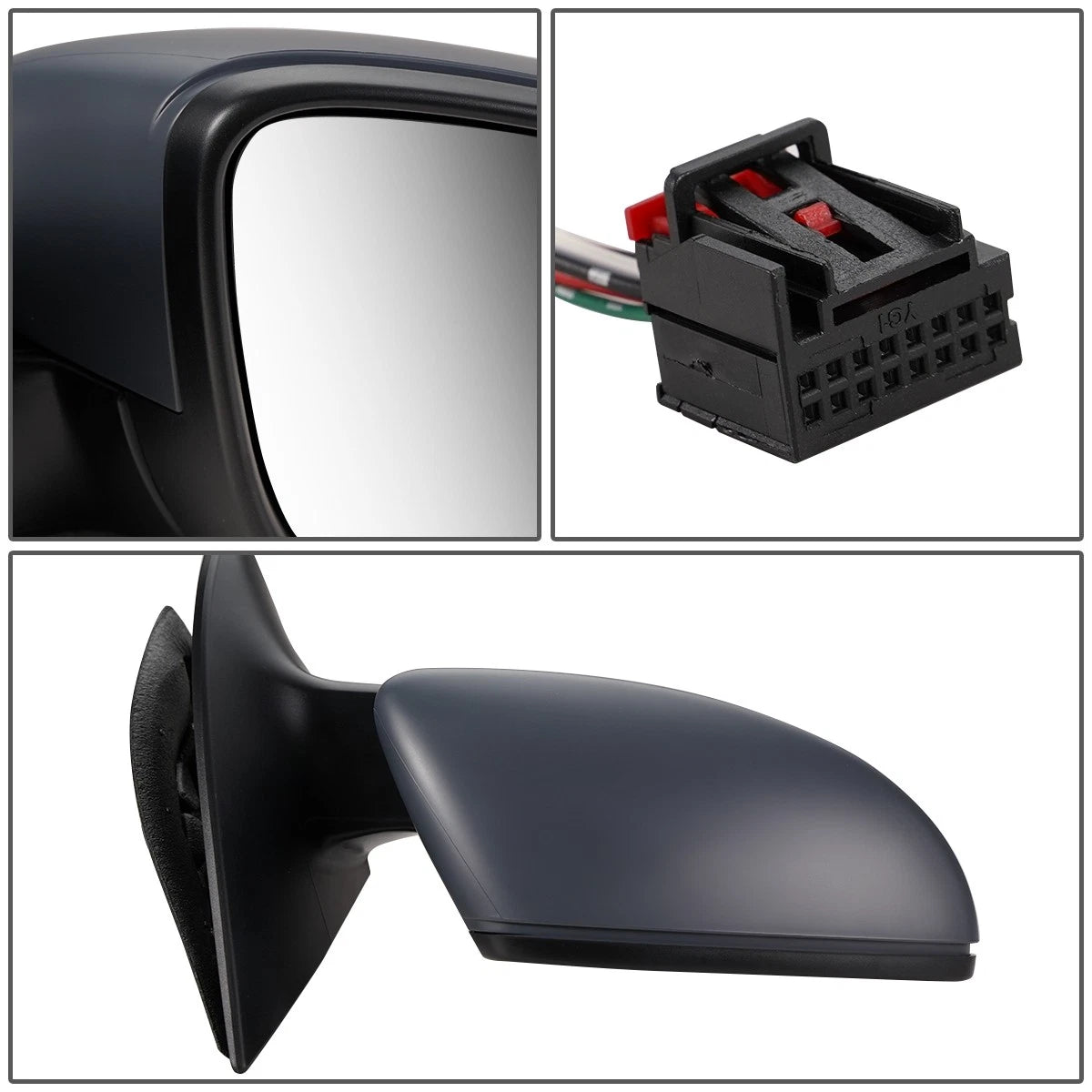 Powered Heated Puddle Light Side Mirror Right for VW Passat CC (2009–2012)