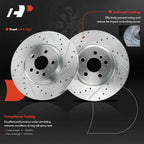 Drilled Brake Rotors & Brake Pads Set for BMW X1 F48 (2016–2023)