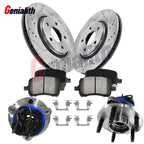 Front Brake Rotor & Wheel Hub Bearing Set for Pontiac G6, Chevy HHR, Malibu (2005–2010)