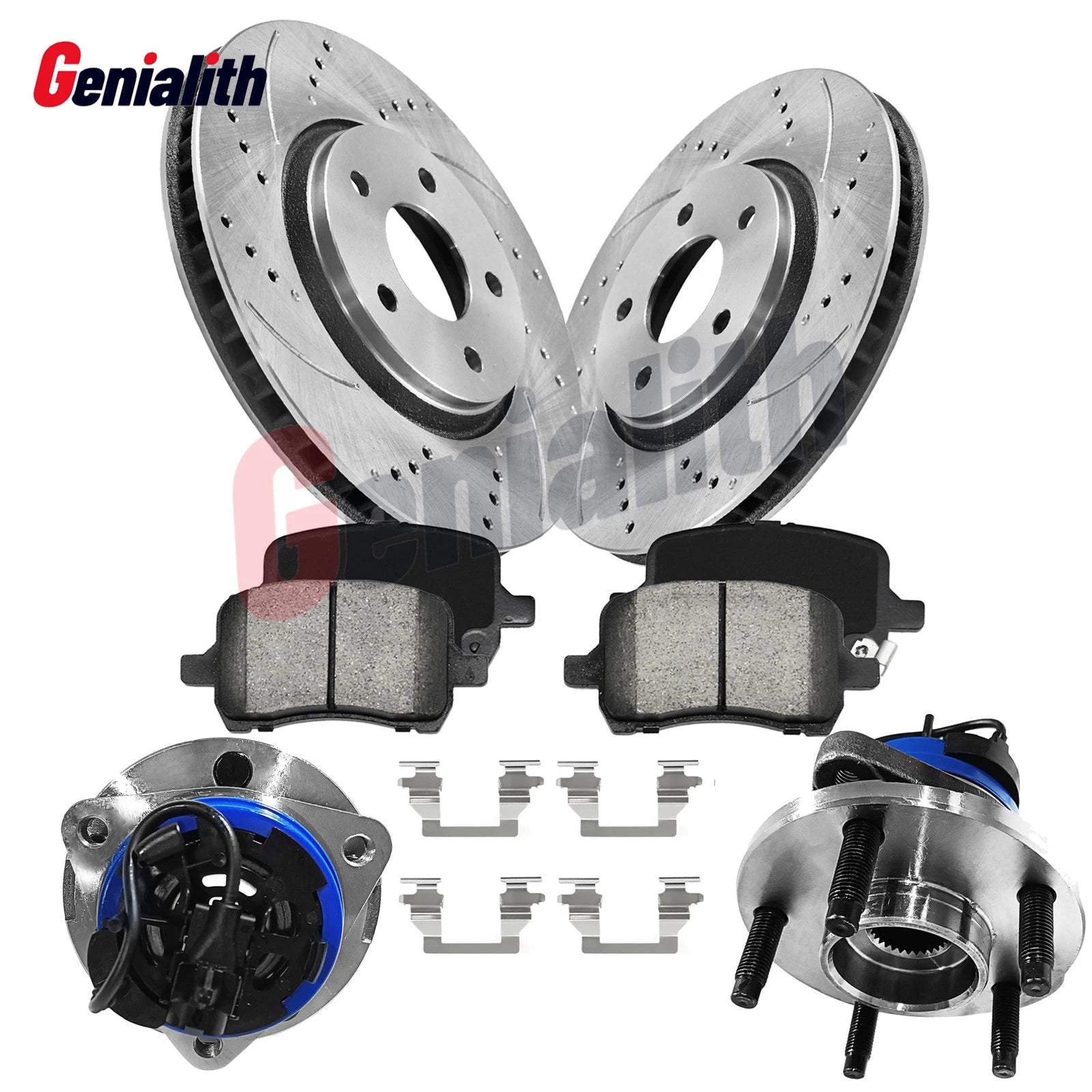 Front Brake Rotor & Wheel Hub Bearing Set for Pontiac G6, Chevy HHR, Malibu (2005–2010)