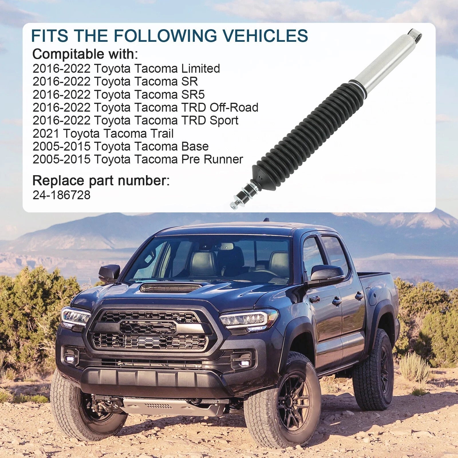 Rear B8 5100 Series Shock Absorber for Tacoma (2016–2023)