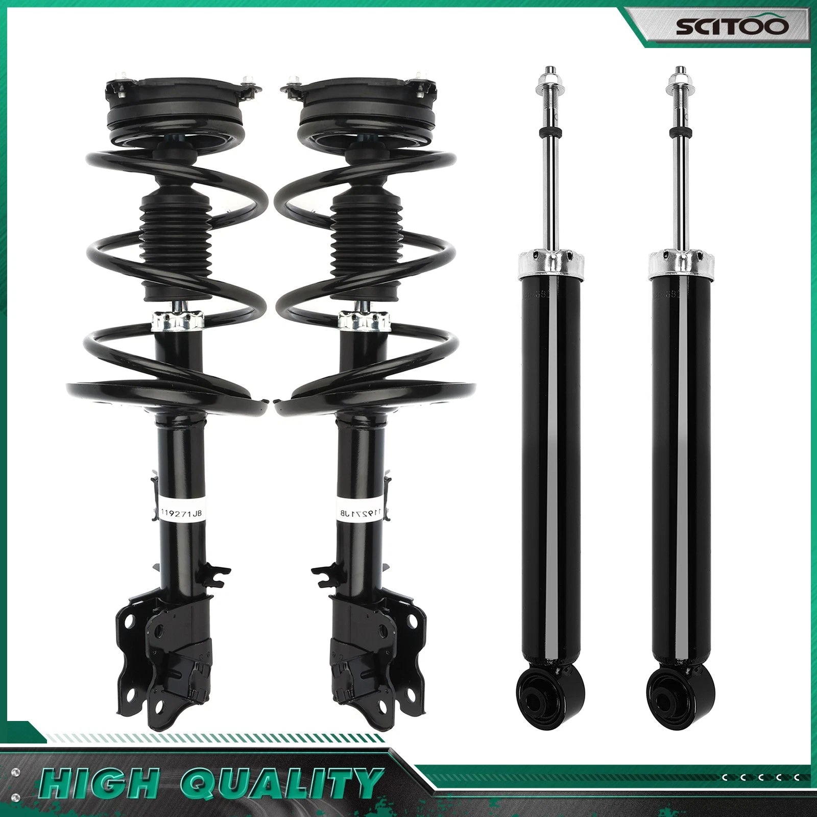 Set of 4 Complete Struts & Shock Absorbers for Nissan Murano (2009–2010)