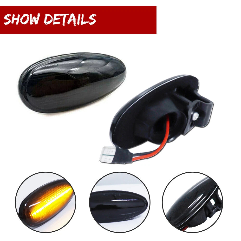 Smoke LED Side Marker Light for Mitsubishi Outlander Lancer EVO (2003–2021)