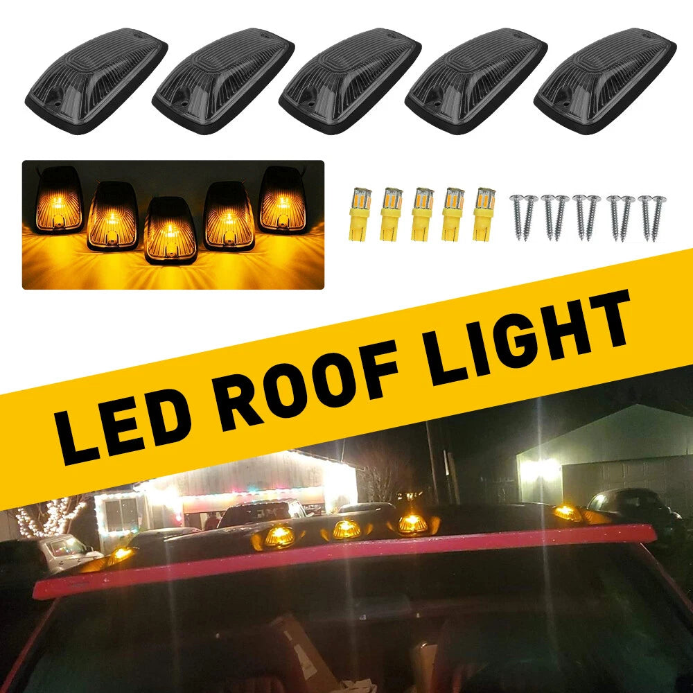 5 Cab Marker Roof Lights for GMC/Chevy C3500/C5500 (2000–2007)