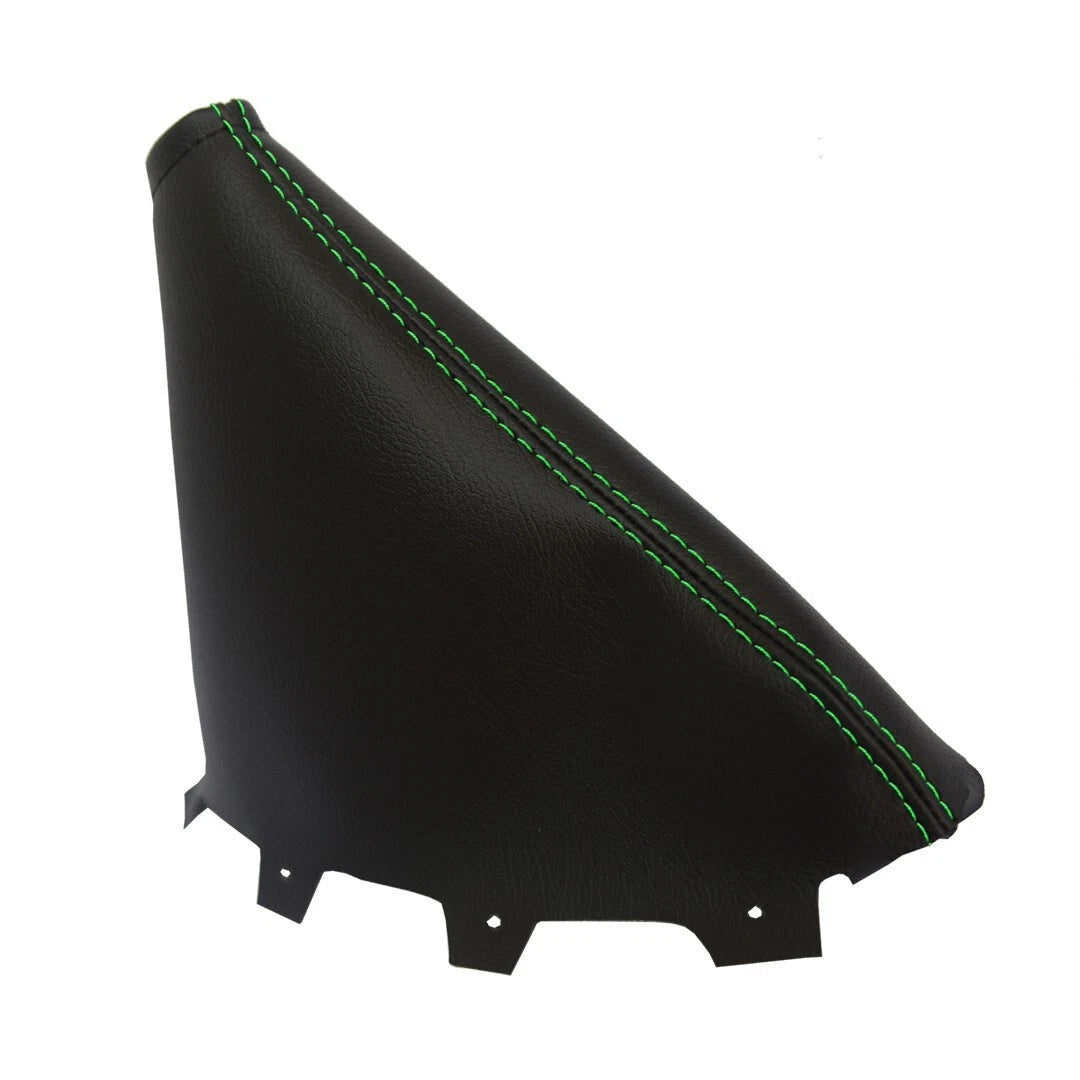 Leather Console Automatic & Brake Boot for Mazda 3 (2014–2016) Green Stitch
