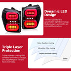 Full LED Tube Tail Lights for Toyota 4Runner (2010–2023)
