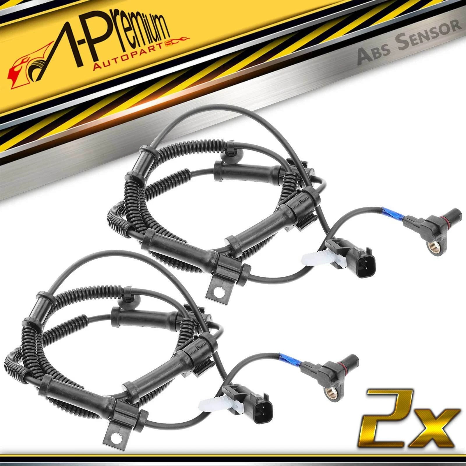 2X ABS Wheel Speed Sensor Front for F-250 F-350 F-450 F-550 Super Duty (2005–2023)