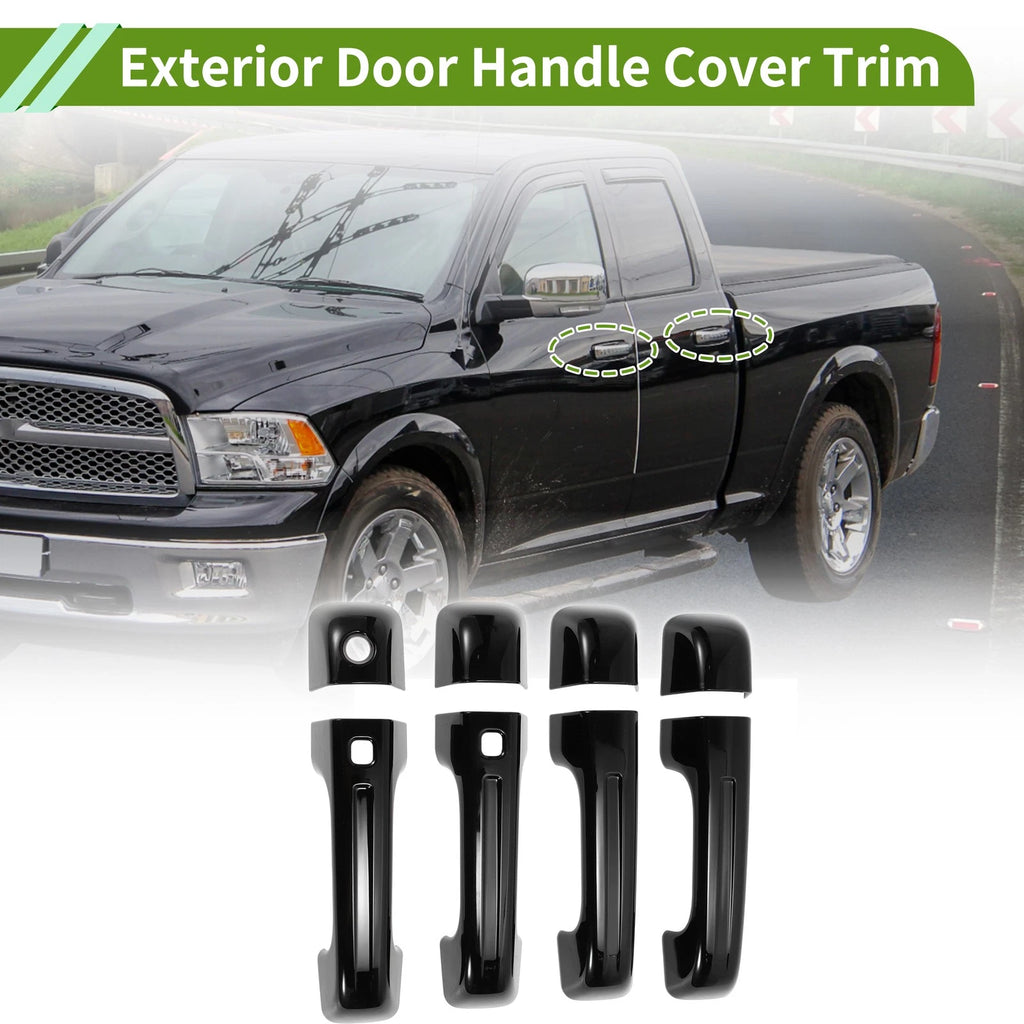 Exterior Door Handle Cover Trim for Ford Bronco (2021–2025) Gloss Black ABS