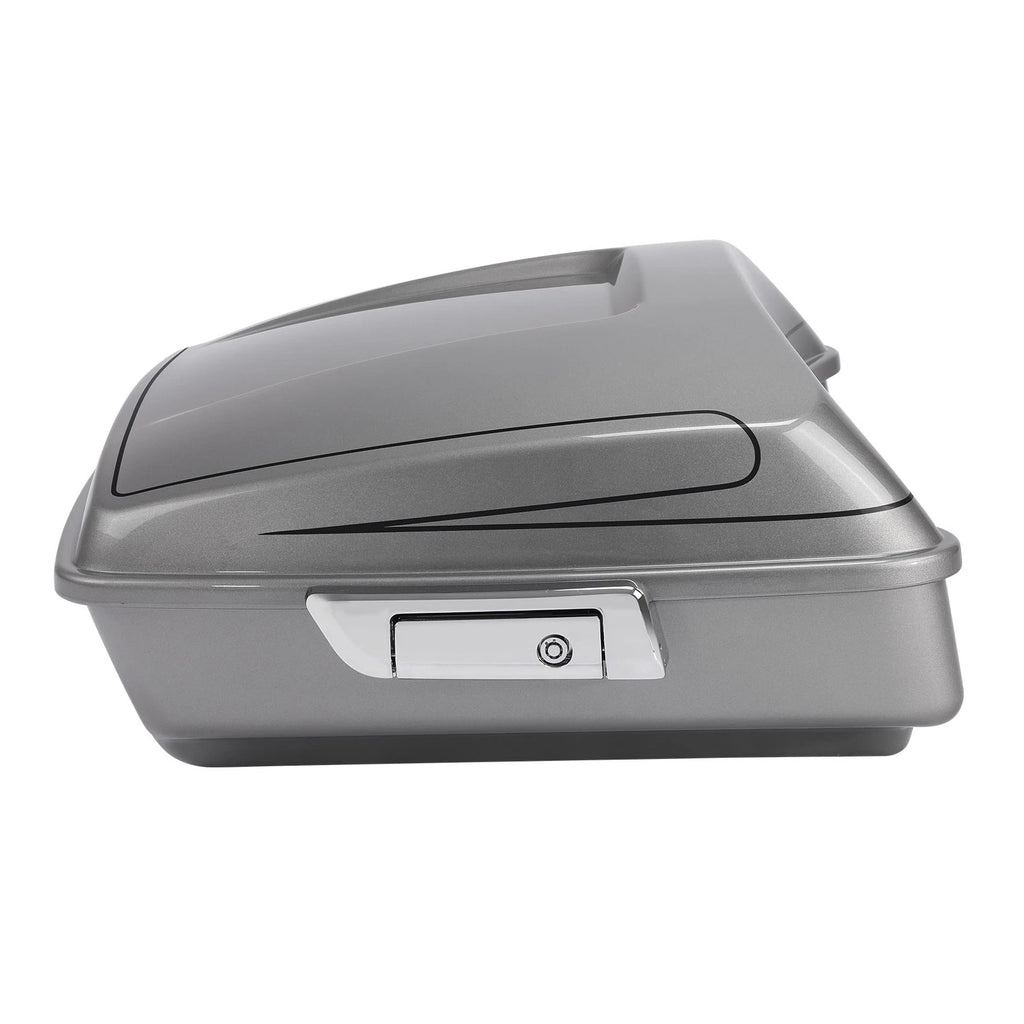 Chopped Trunk for Harley Street Road Glide (2014–2025) Dark Platinum Pinstripe