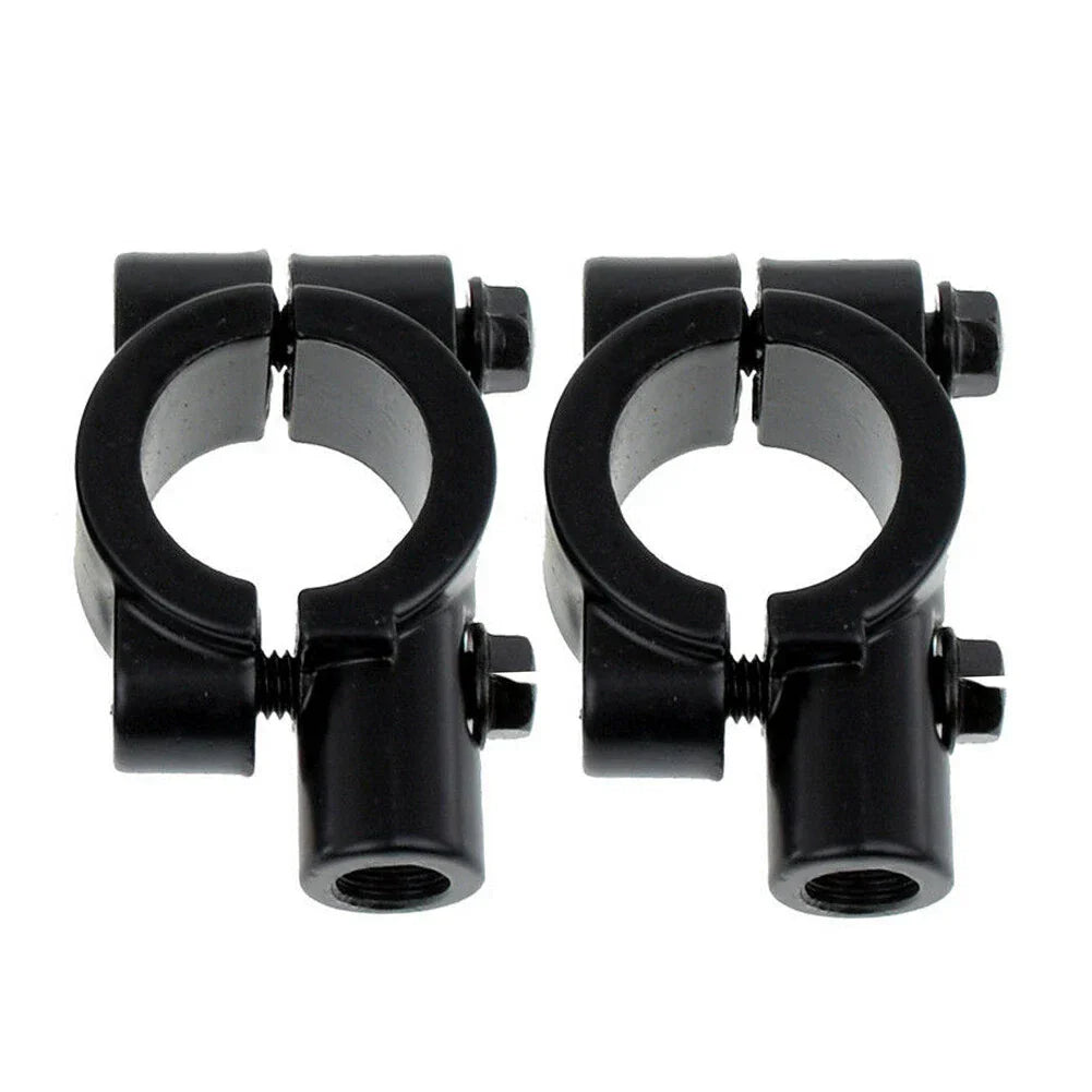 22MM M8 Black Motorcycle Handlebar Mirror Mount Clamp