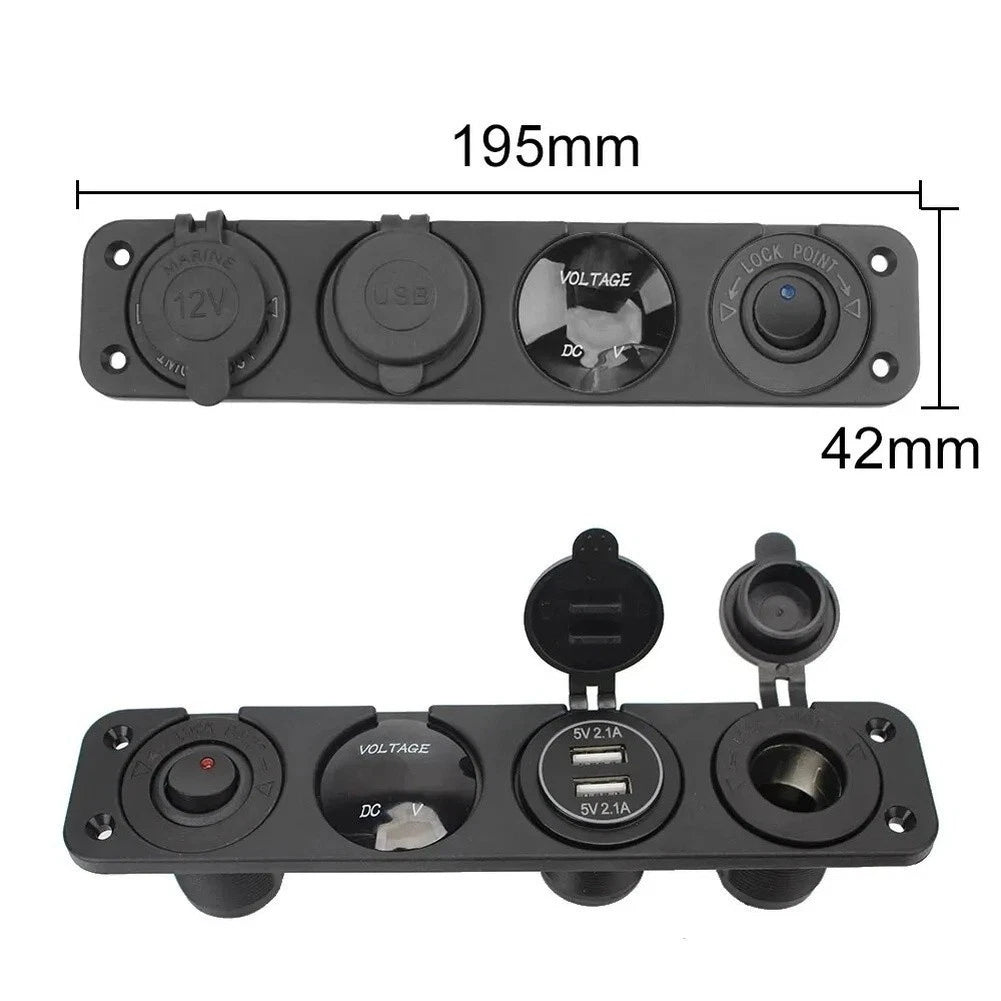 LED Switch Panel for Trucks (RV Charger Panel)