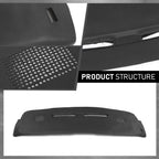 Dash Board Cover Overlay Cap for Chevrolet Camaro (1984–1992) Black TPE