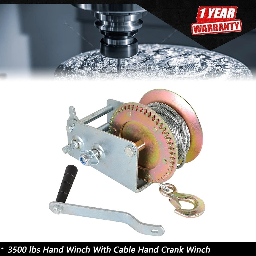 Hand Winch for Trailer (3500 lbs)