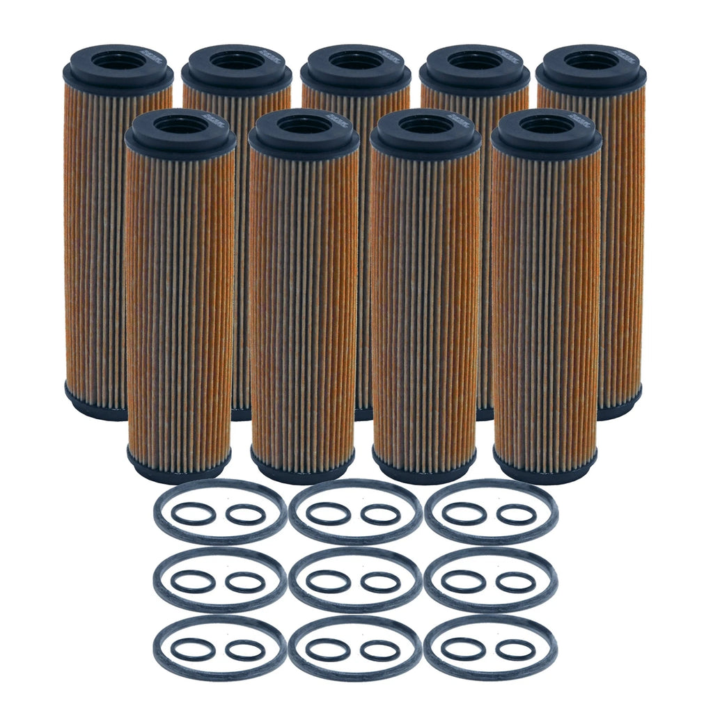 Set of 9 Engine Oil Filters for Mercedes-Benz W204 C204 R172 (1.8L L4)