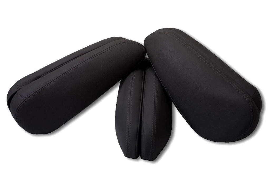 6 Seat Armrest Cover for Toyota Sienna (2011–2017) Black Leather Synthetic