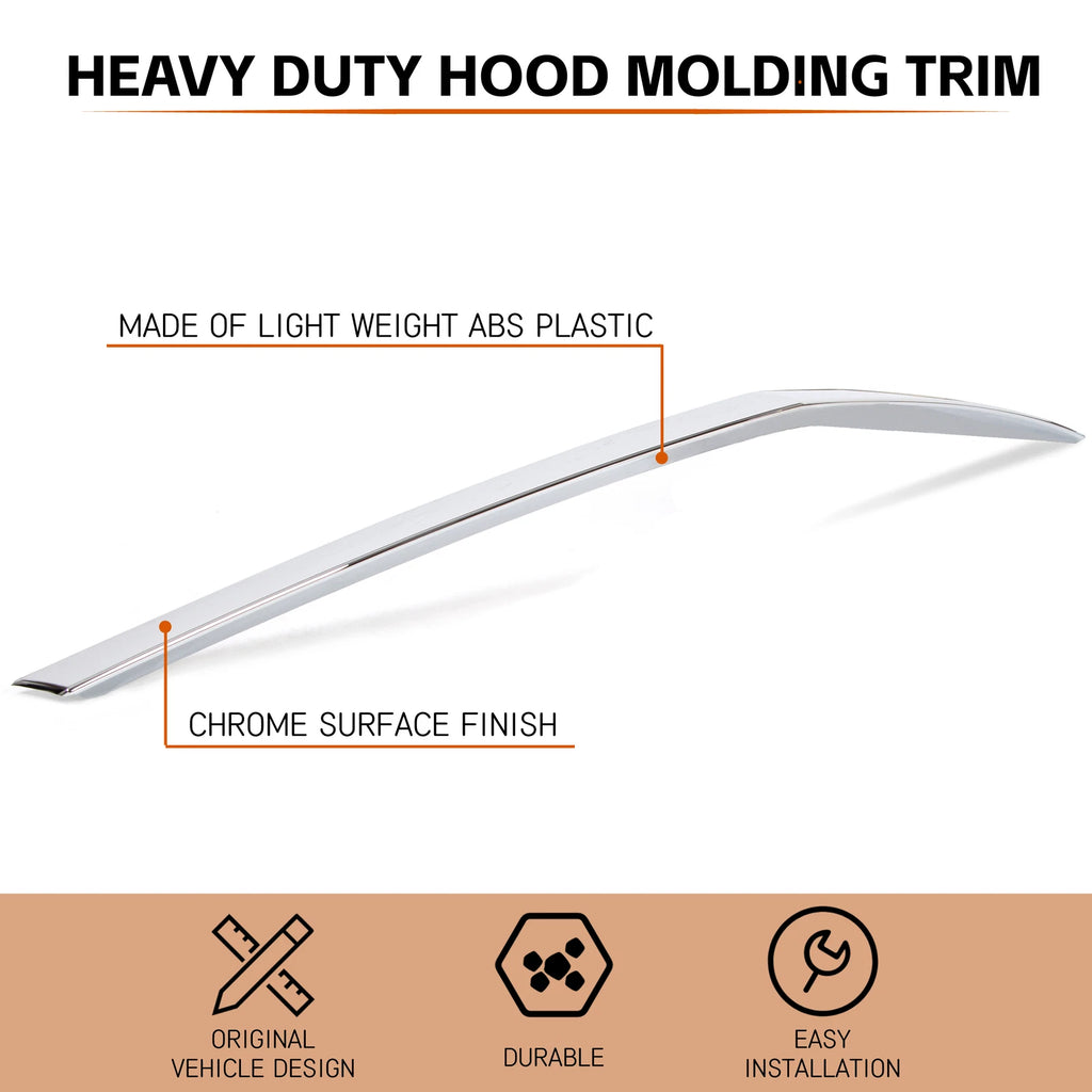 Chrome Hood Molding Trim for Cadillac SRX (2011–2015)