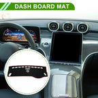 Dashboard Cover Mat for Mercedes A-Class 2013-2017 Sun Protector Pad Black Red
