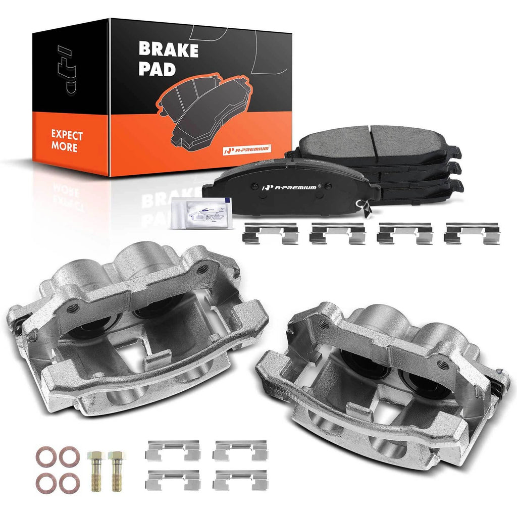 6X Front Brake Caliper & Ceramic Pads for Jeep Commander (2006–2010)