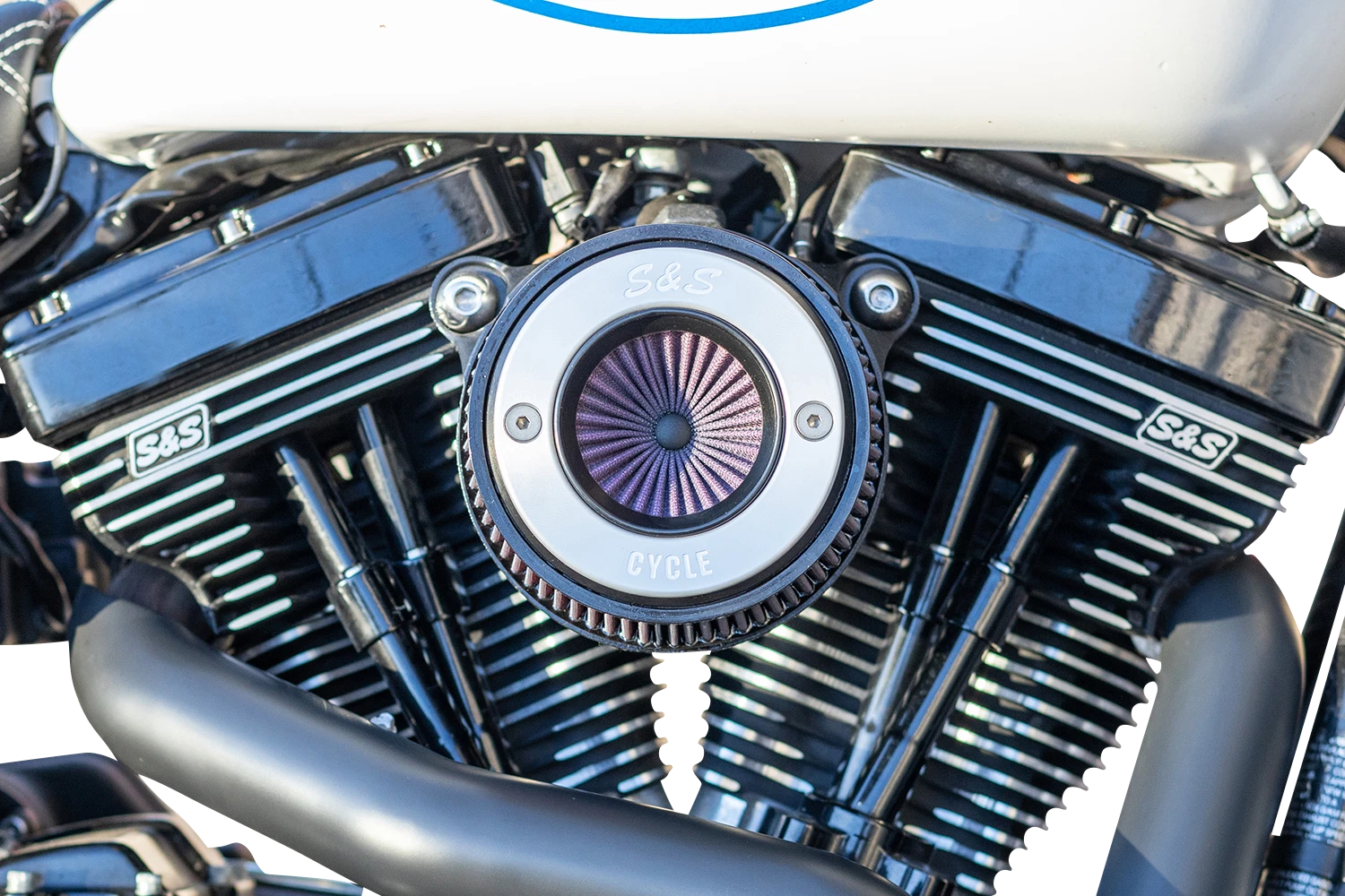 S&S Air Stinger Stealth Air Cleaner Kit for Harley Softail Dyna (2001–2017)