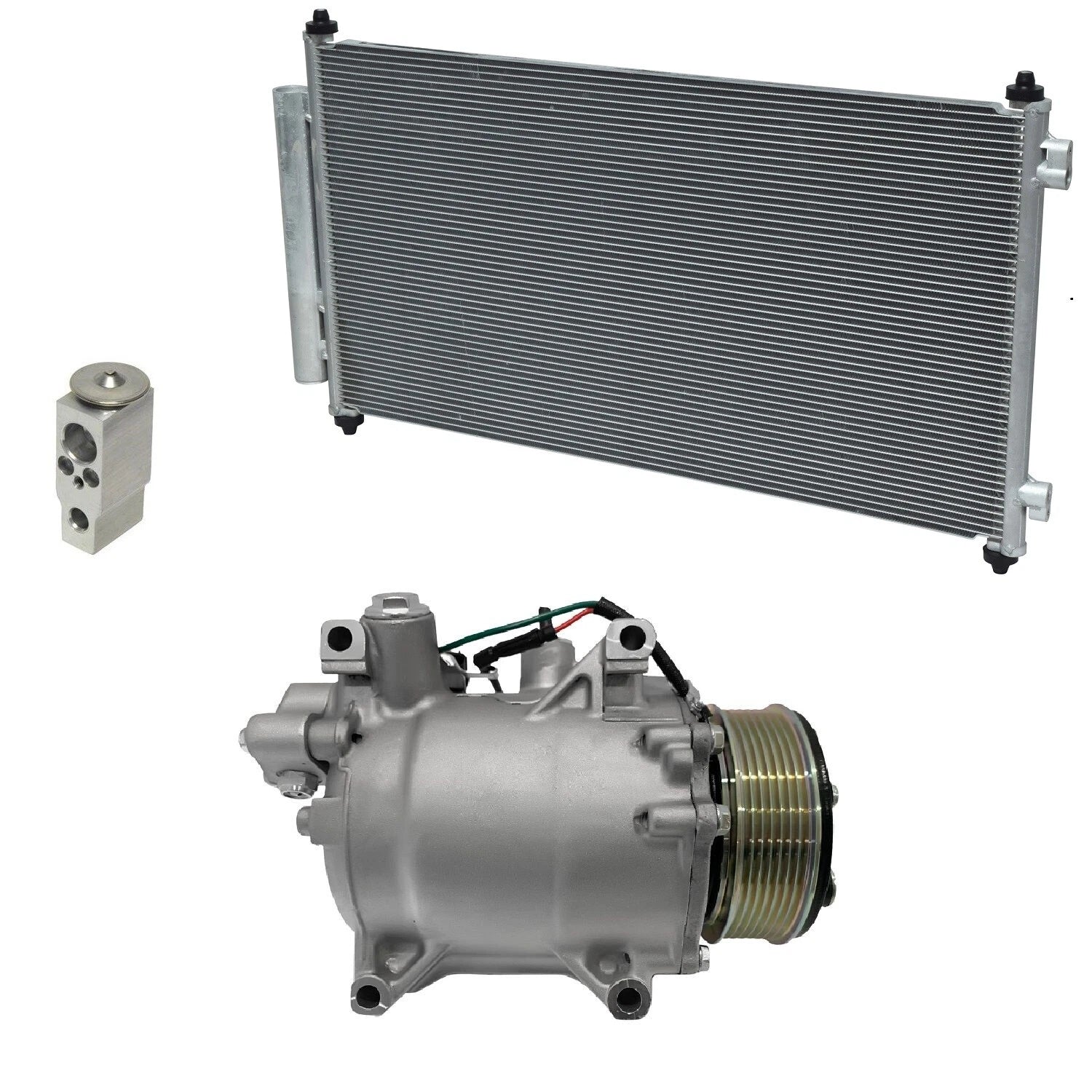 AC Compressor Kit with Condenser for Honda CR-V 2.4L (2009–2014)