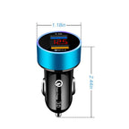 LED Dual USB Fast Charger for Cars (QC3.0)