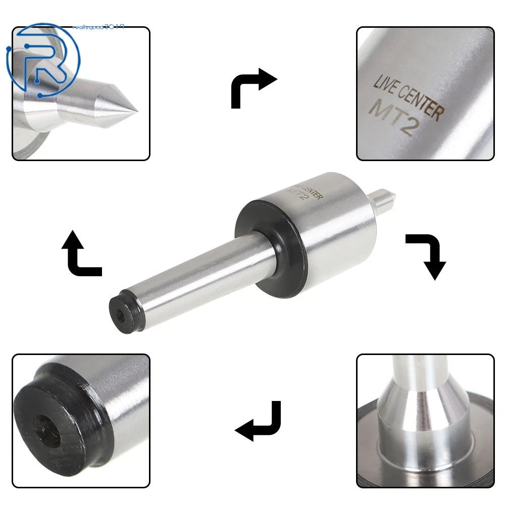 MT2 Live Center for Long Spindle Tool (Precision 0.000197'' Accuracy)