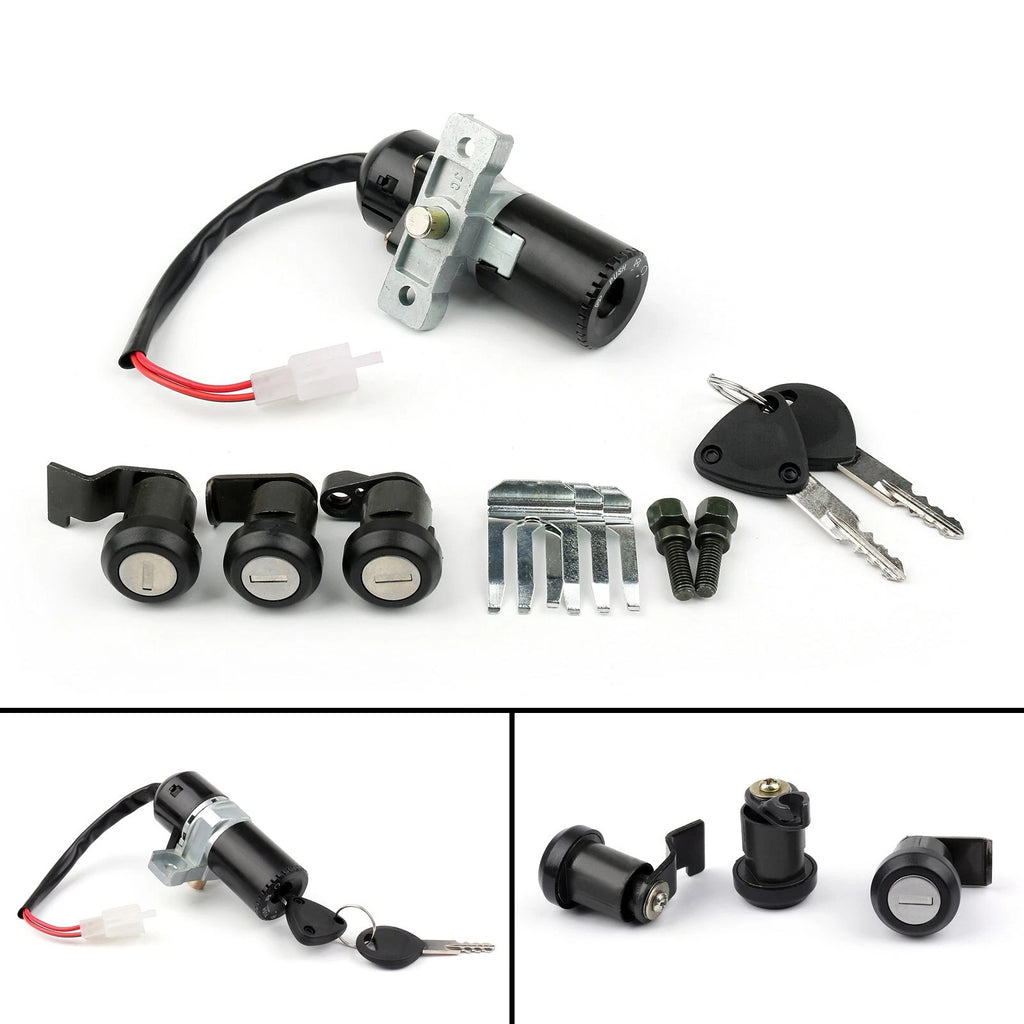 Ignition Switch & Fuel Gas Cap Cover Key Lock Set for Peugeot SV 250 (2001)