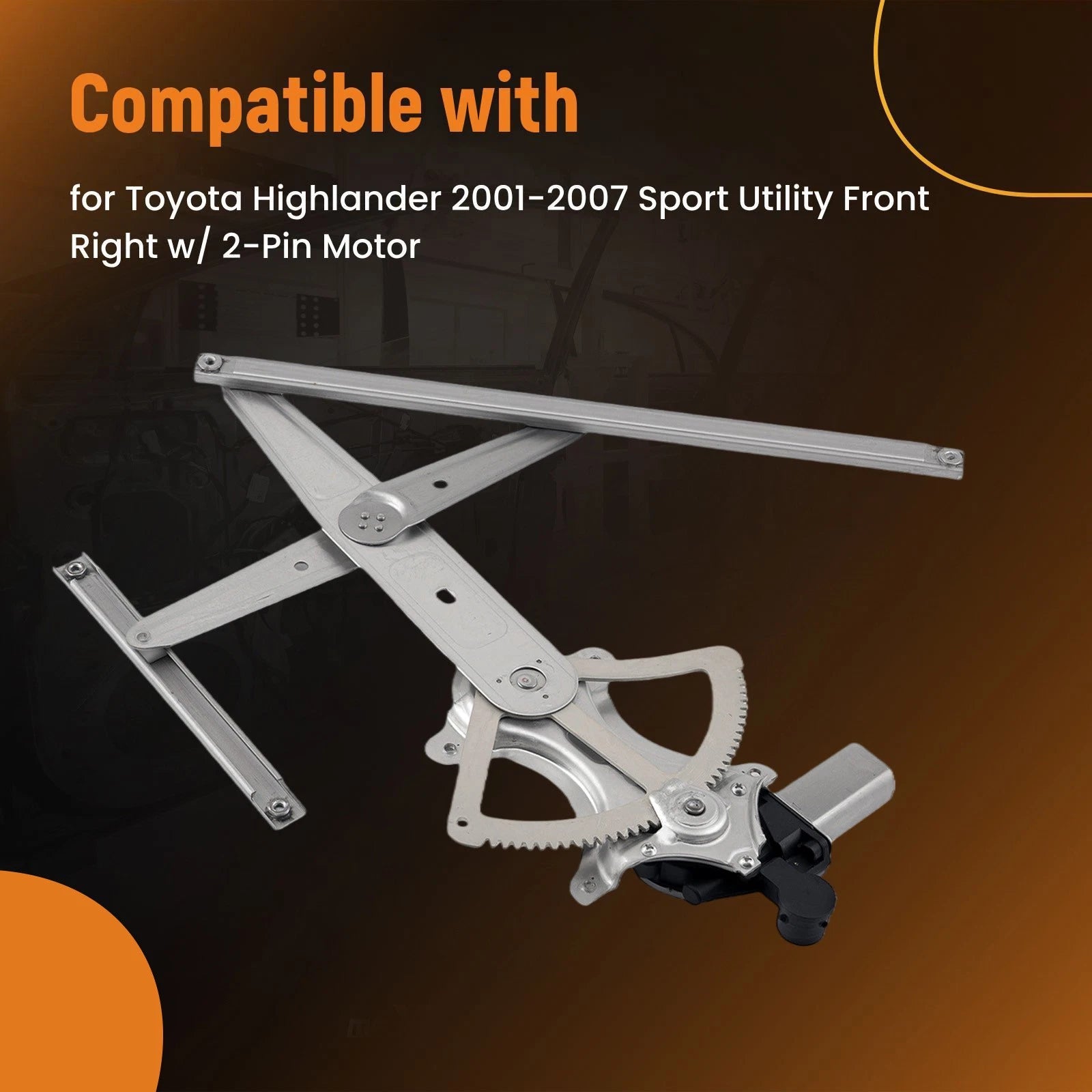 Front Right Window Regulator for Toyota Highlander (2001–2007) 69801-48020