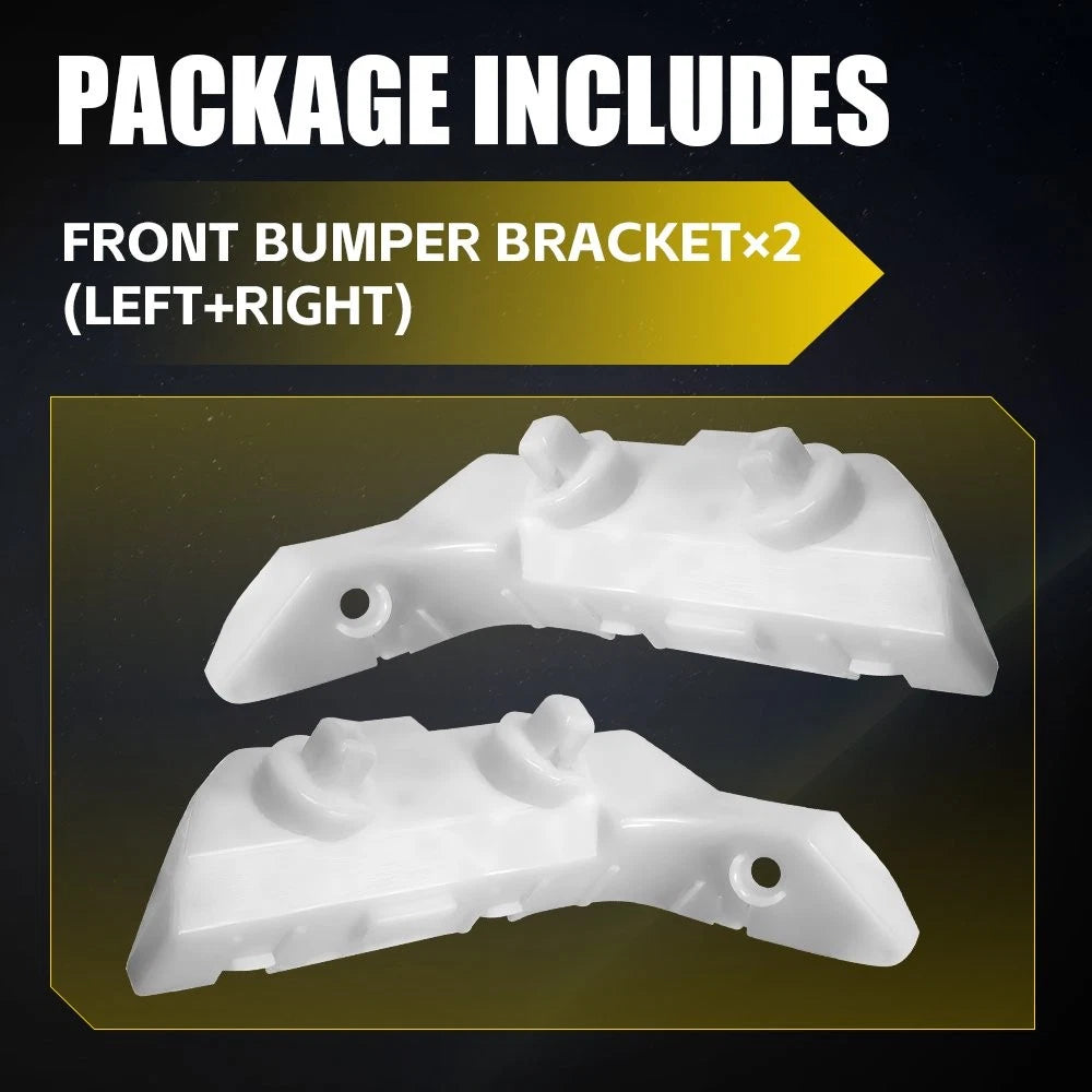 Set of 2 Front Bumper Brackets for Infiniti G37 (2008–2013) Q60 (2014–2015)