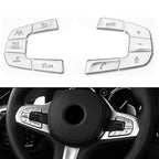 Steering Switch Button Cover Trim Stickers for BMW 5 G30 X3 G01 (2018–2022)