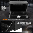 Diamond Tread Aluminum Over-Hanging Lip Tool Box for Trucks (30"x18"x17.3")