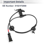 ABS Wheel Speed Sensor No. 91921F2000 for Hyundai Elantra (2016–2019)