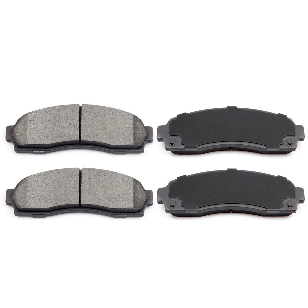 Front Drilled & Slotted Brake Rotors with Ceramic Pads for Ford Explorer