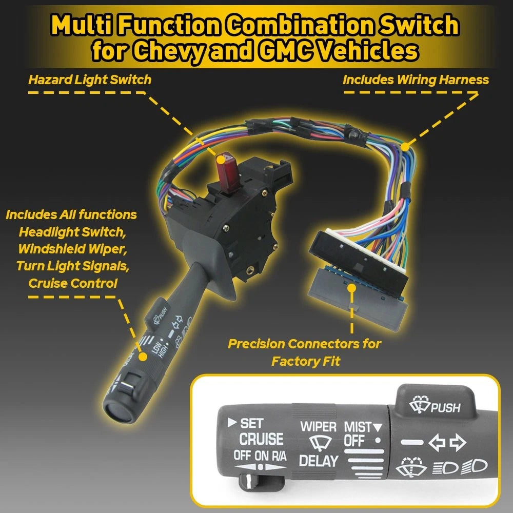 Cruise Control Wiper Arm Turn Signal Lever for Chevy GMC Truck