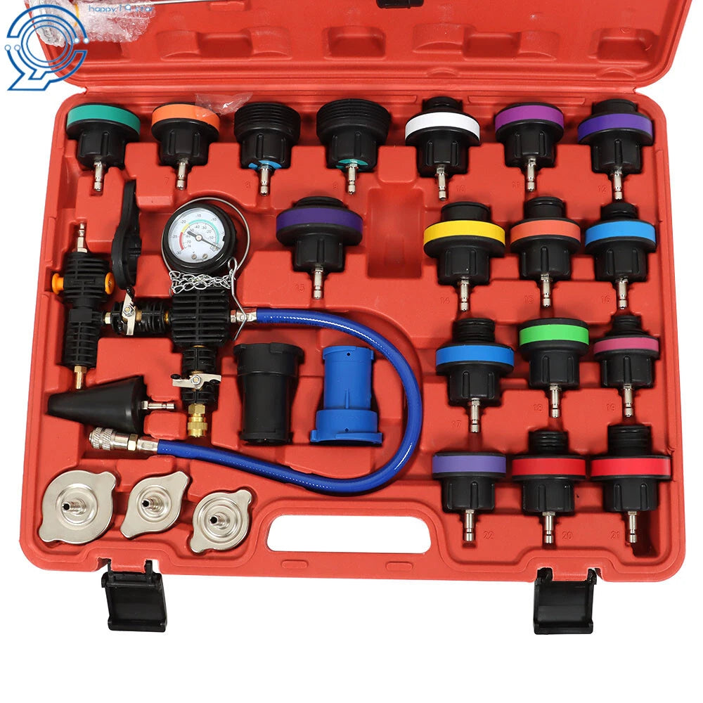 28pcs Radiator Pressure Tester & Vacuum Cooling System Tool Kit