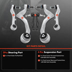 Set of 6 Front Control Arms with Ball Joints for BMW E65 E66 (2002-2008)