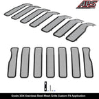Stainless Black Mesh Grille Insert for Jeep Gladiator (2020-2021)