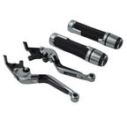 Folding Extendable Brake Clutch Levers & Handlebar Grips for Suzuki GSR750