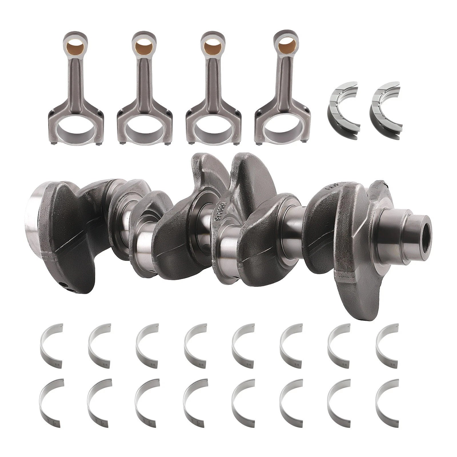 Crankshaft & Conrods Set w/ Main & Rod Bearings for BMW N20 N26