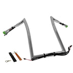 Chrome 12" Prewired Handlebar 1.25" for Harley Road Glide (2015)
