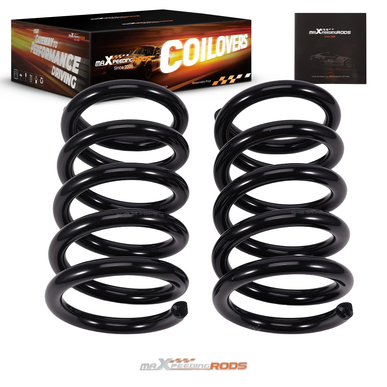 3" Front Spring Kit for Dodge Ram 1500 (2002–2008) 2WD Lowering Coils