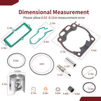 Top End Rebuild Kit STD 66.4mm Piston & Gasket for Yamaha YZ250X YZ250 (2005–2024)