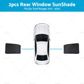 2X Rear Window Sun Shade for Ford Ranger (2011–2022) Mesh Car Sun Blind