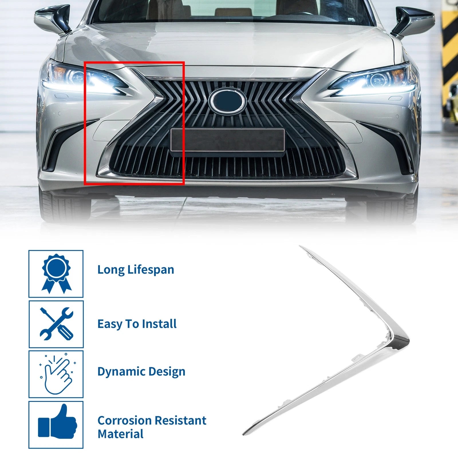 Front Right Grille Trim for Lexus ES 250 (No. 5312306080)