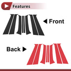 Door Pillar Window Trim for Hyundai Sante Fe (2006–2012) Black