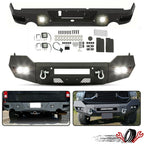 Front and Rear Bumper with Fog Lights for Dodge Ram 1500 (2009–2024)
