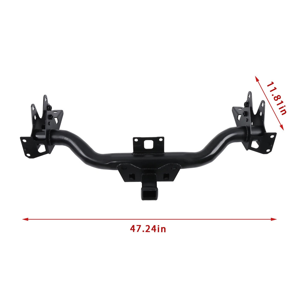 Rear Bumper for Ram 1500 (2019-2024) Black Trailer Hitch